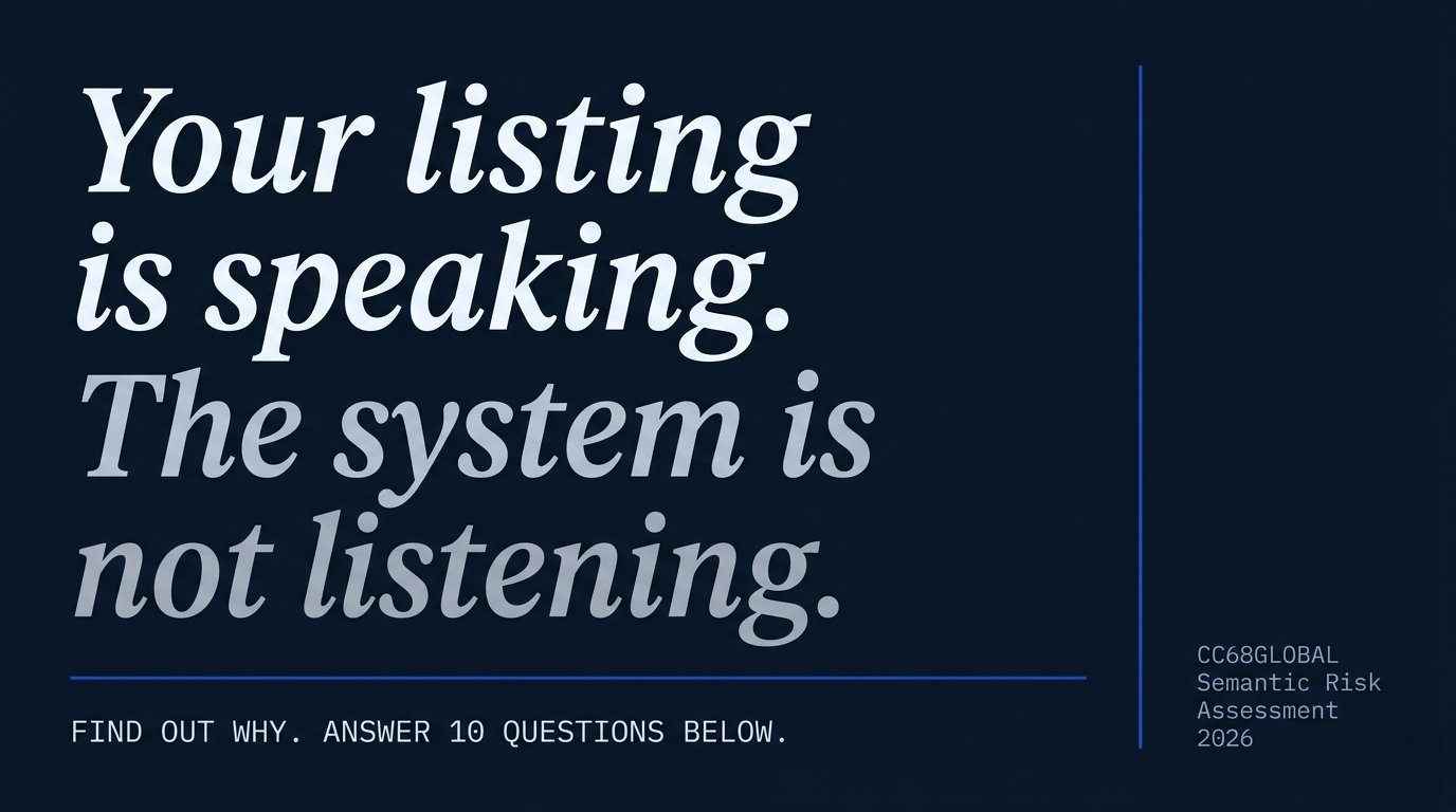 Your listing is speaking. The system is not listening.